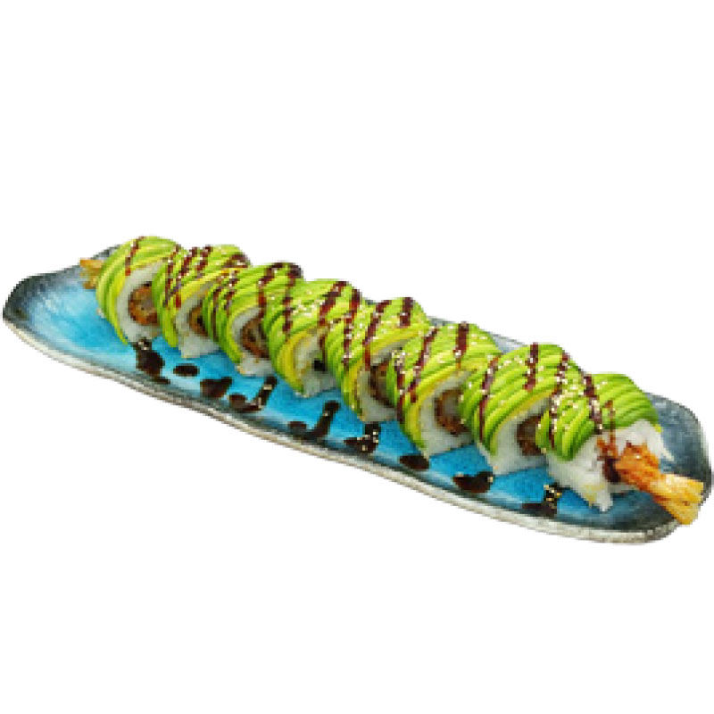 ROLL1.DRAGON ROLL TEMPURA CREVETTE