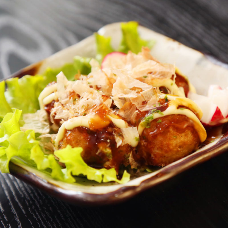 E16.E16 Takoyaki (boulette de poulpe) (5 pièces)